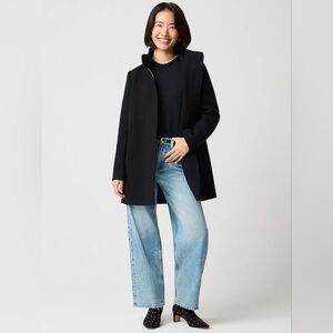 J. Crew Women's City coat with button neck